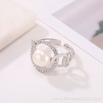 Popular Style Trendy Rings Pearl Jewelry Rings